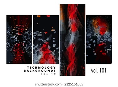 Abstract technology concept, innovation technology background, vector