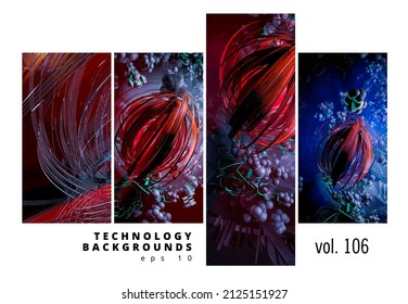 Abstract technology concept, innovation technology background, vector