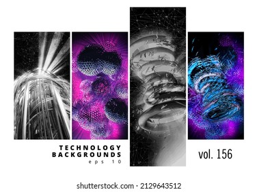 Abstract technology concept, innovation technology background, vector