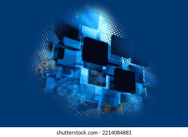 Concepto de tecnología abstracta, antecedentes de tecnología de innovación, vector