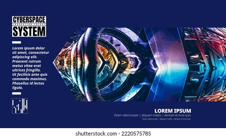 Abstract technology concept, innovation technology background, vector