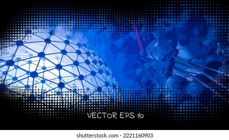 Abstract technology concept, innovation technology background, vector