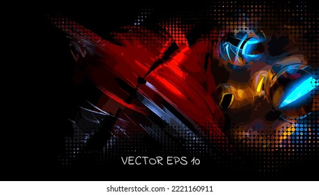 Abstract technology concept, innovation technology background, vector