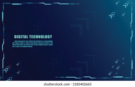 Abstract technology concept particle connection background with blue lights. blue color abstract screen, hi speed internet technology. 