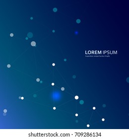 Abstract technology connect vector. Glow connect.