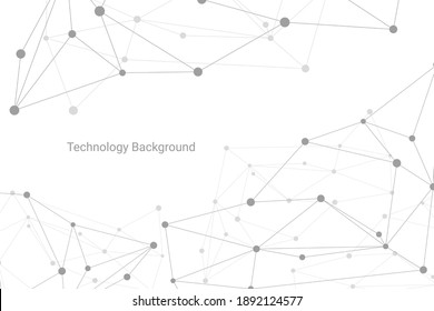 Abstract Technology Connection Background. Vector Illustration