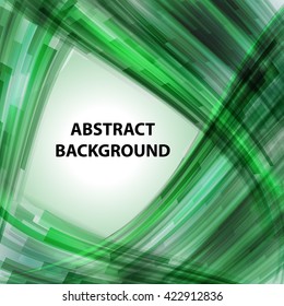 Abstract technology contour objects. Financial business presentation. Light futuristic concept, digital light green. Vector modern background