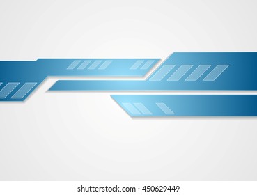 Abstract technology corporate brochure design. Vector geometric tech background