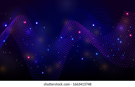 Abstract technology with cricle shapes background