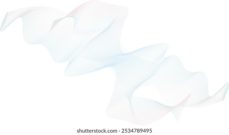 Fundo abstrato da linha da curva tecnológica.