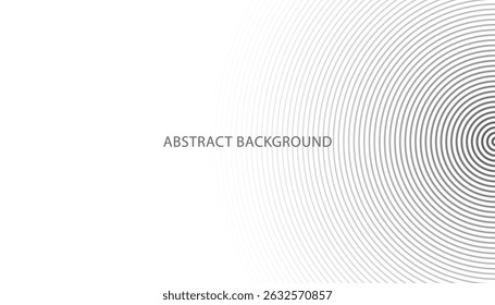 Fondo de líneas curvas de tecnología Abstractas. Diseño para portada de revista. textura geométrica. patrón de línea circular moderno. fondo de Vector