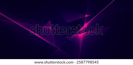 Abstract technology, Cyber polygon elegant diagonal striped neon background vector for presentation products or website background EPS 10