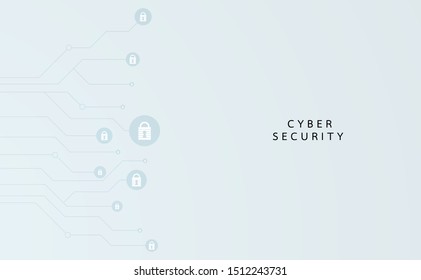 Abstract technology cyber security privacy information network concept padlock protection digital network internet link on gray background