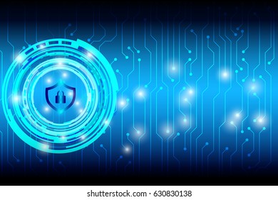 Abstract Technology Cyber Security System Concept Stock Vector (Royalty ...