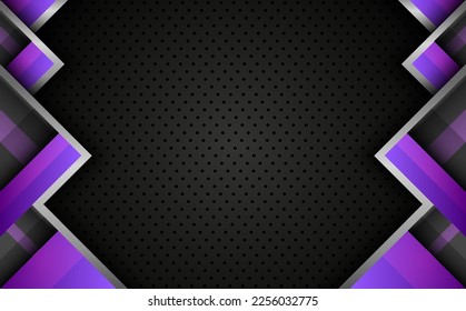 Abstract technology dark gaming banner backdrop template