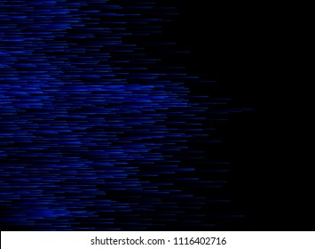 Abstract Technology Data Conection Speed Blue Lines On Dark Background. Vector Illustration