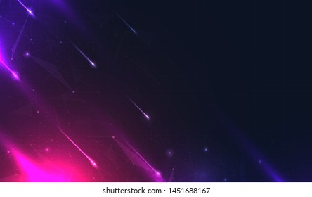 Abstract technology data visualization background.  network futuristic wireframe. artificial intelligence. cyber security. visual information complexity. Intricate data threads plot. 