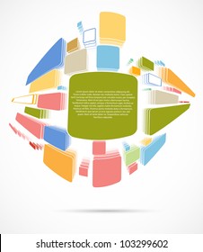 abstract technology Design background