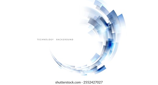 Fondo de diseño de tecnología abstracta Ilustración vectorial de fondo moderna