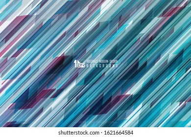 Abstract of technology design in colorful square pattern with glitters decorative background. Decorate for ad, poster, artwork, futuristic work. illustration vector eps10