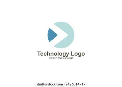 Plantilla de logotipo de diseño de tecnología abstracta 