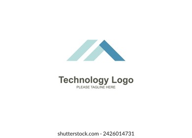 Abstract technology design logo template 
