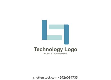 Plantilla de logotipo de diseño de tecnología abstracta 