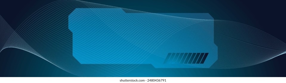 Abstract technology design. particles lines mesh, tech future background. Vector illustration