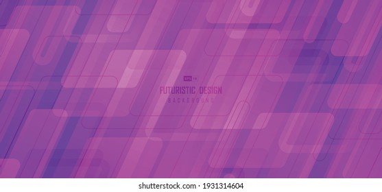Abstract technology design of rectangle magenta style template. Overlapping with line tech square backgroudn. illustration vector