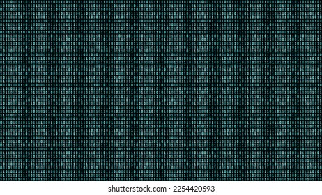 Resumen del fondo digital de la tecnología. Patrón vectorial sin fisuras de la secuencia de código binario. Código informático de textura azul turquesa sin fisuras.