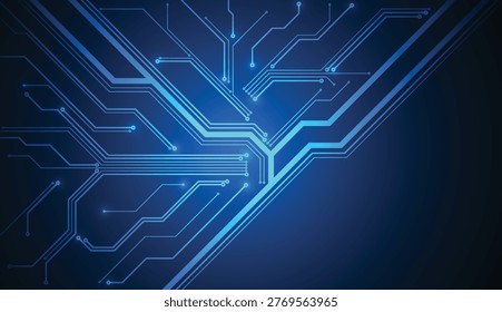 Abstract technology digital background with circuit board diagram on white background. Electronic motherboard illustration. Communication and engineering concept. Vector illustration