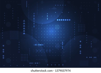 Abstract technology digital background design. Vector illustration
