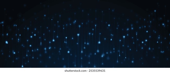Tecnologia abstrata Círculos digitais de partículas. Fundo Futurista. Visualização de Big Data. Ciberconceito. Arte vetorial.