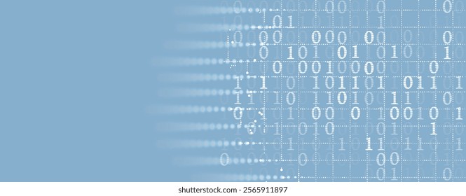 Abstract technology Digital circles of particles. Futuristic background. Big data visualization. Cyber concept. Vector art.