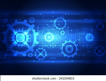 Abstract technology digital concept background, vector illustration