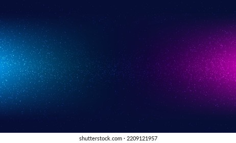 Abstract technology digital concept futuristic dots spread particles on neon colors background. Vector illustration