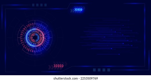 Abstract technology digital futuristic background concept design