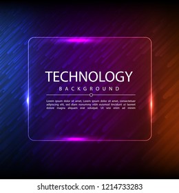 Abstract technology digital hi tech hexagons concept background. Space for your text