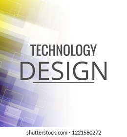 Abstract technology digital hi tech hexagons concept background. Space for your text