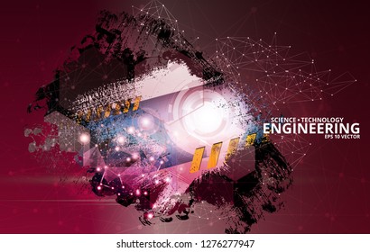 Abstract technology digital hi tech