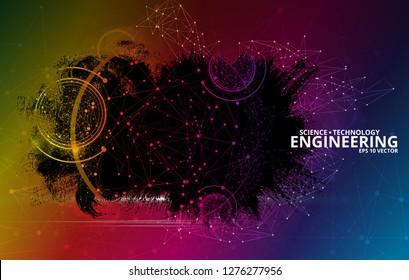 Abstract technology digital hi tech