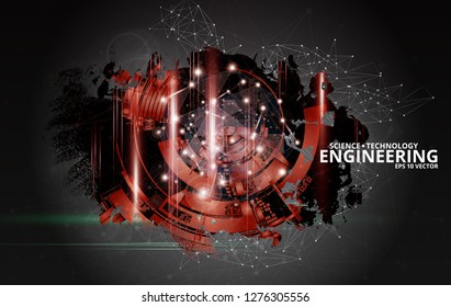 Tecnología abstracta de alta tecnología digital