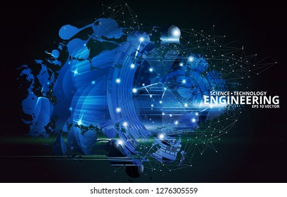 Tecnología abstracta de alta tecnología digital
