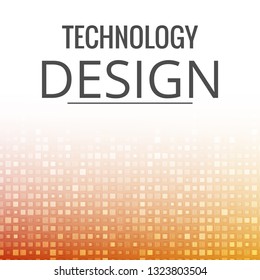 Abstract technology digital hi tech hexagons concept background. Space for your text