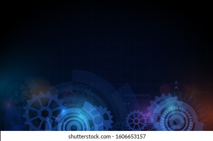 Abstract technology digital hi tech concept background. Vector illustration