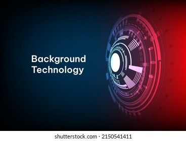 Abstract technology digital hi tech hexagons concept background. Space for your text 
