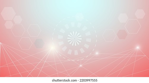 Tecnología de resumen alta tecnología digital, fondo de concepto, espacio de copia para texto