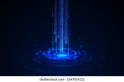 fondo de concepto digital innovador de tecnología abstracta