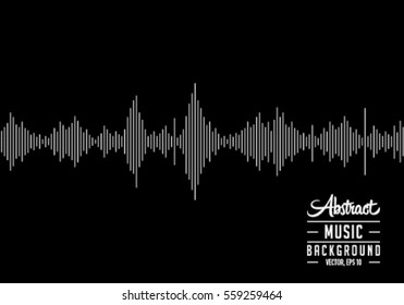 Abstract technology digital sound wave. Vector and illustration. Texture and background.