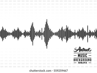 Abstract technology digital sound wave. Vector and illustration. Texture and background.